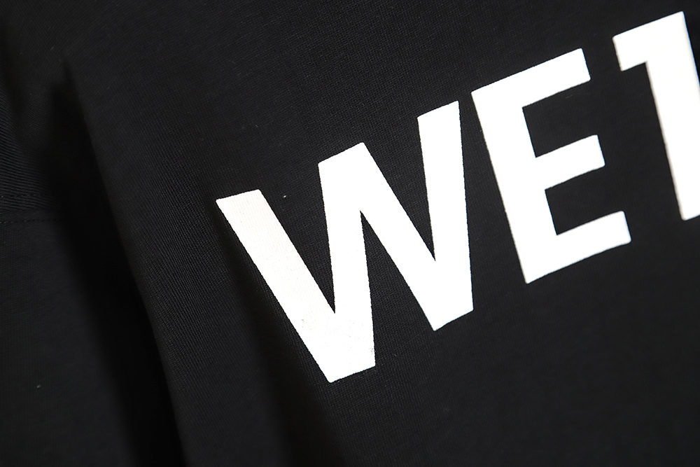 WE11 DONE 23SS rendering slogan short-sleeved T-shirt TSK2
