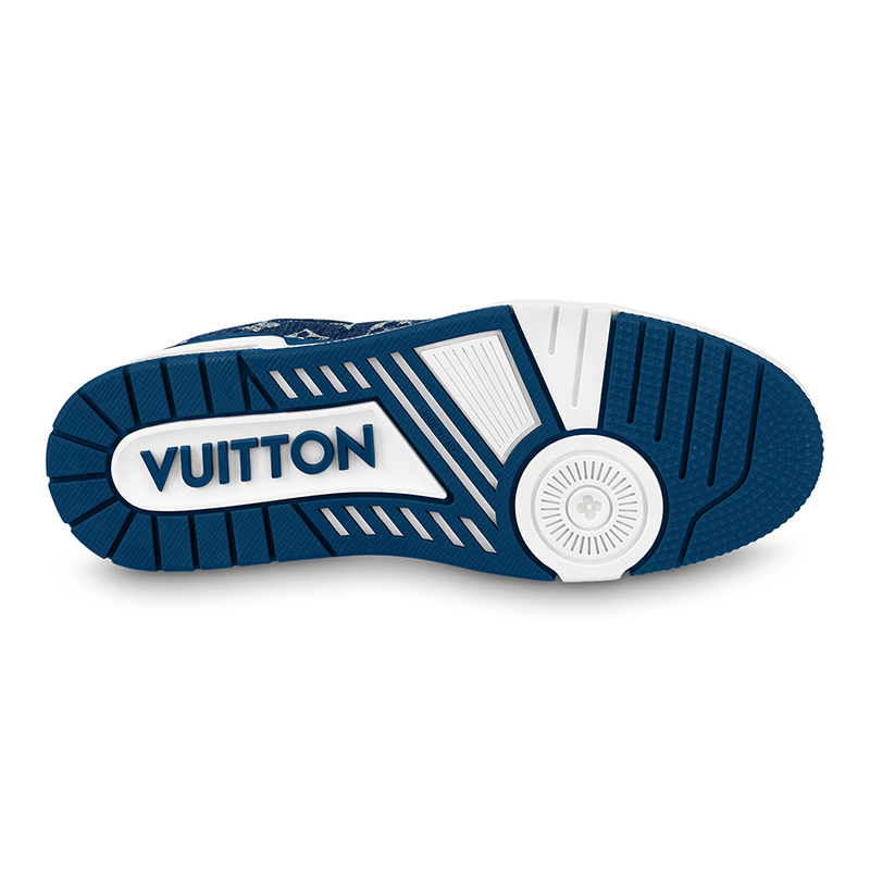 Louis Vuitton Trainer Monogram Denim White Blue