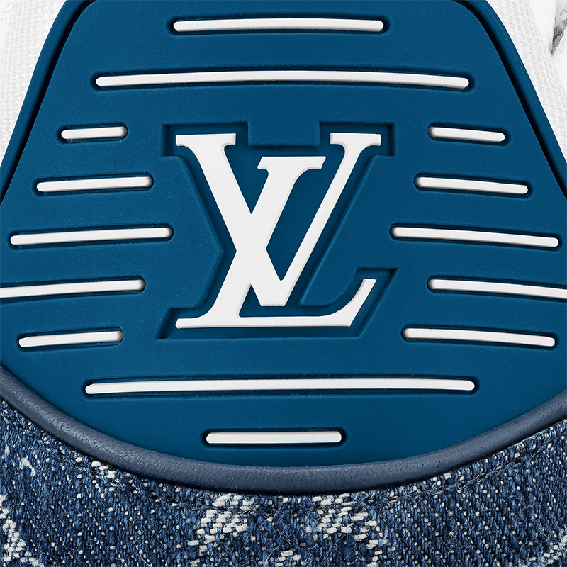 Louis Vuitton Trainer Monogram Denim White Blue