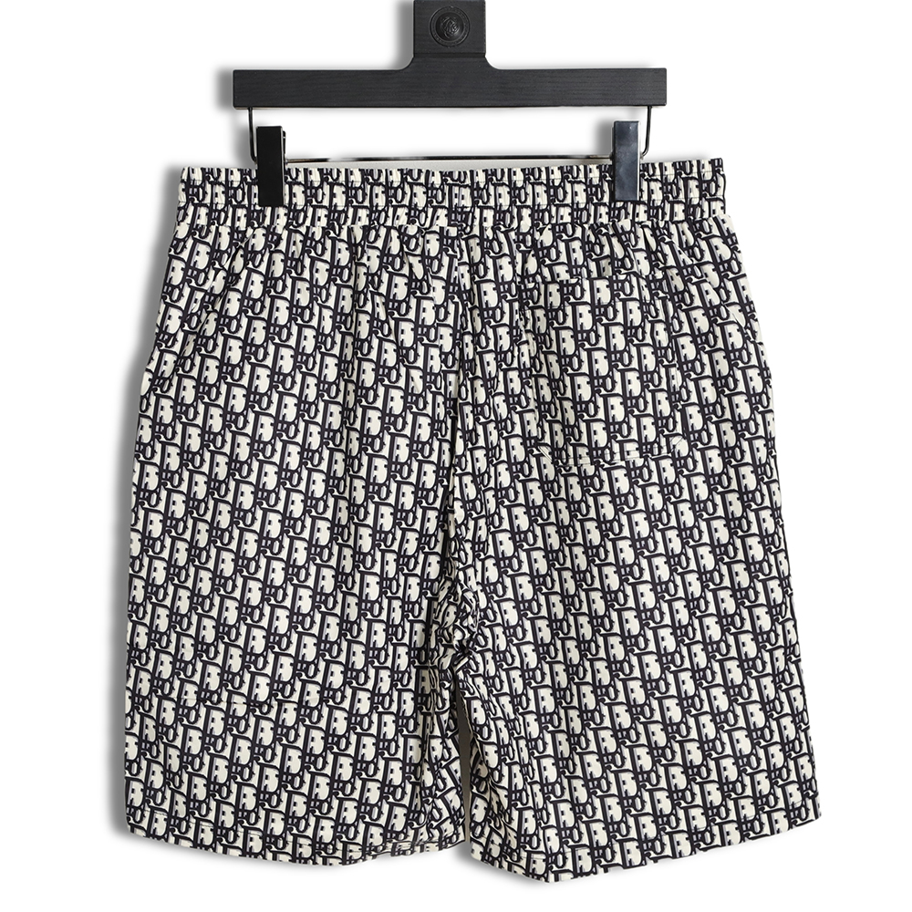 DIOR full print old flower beach shorts