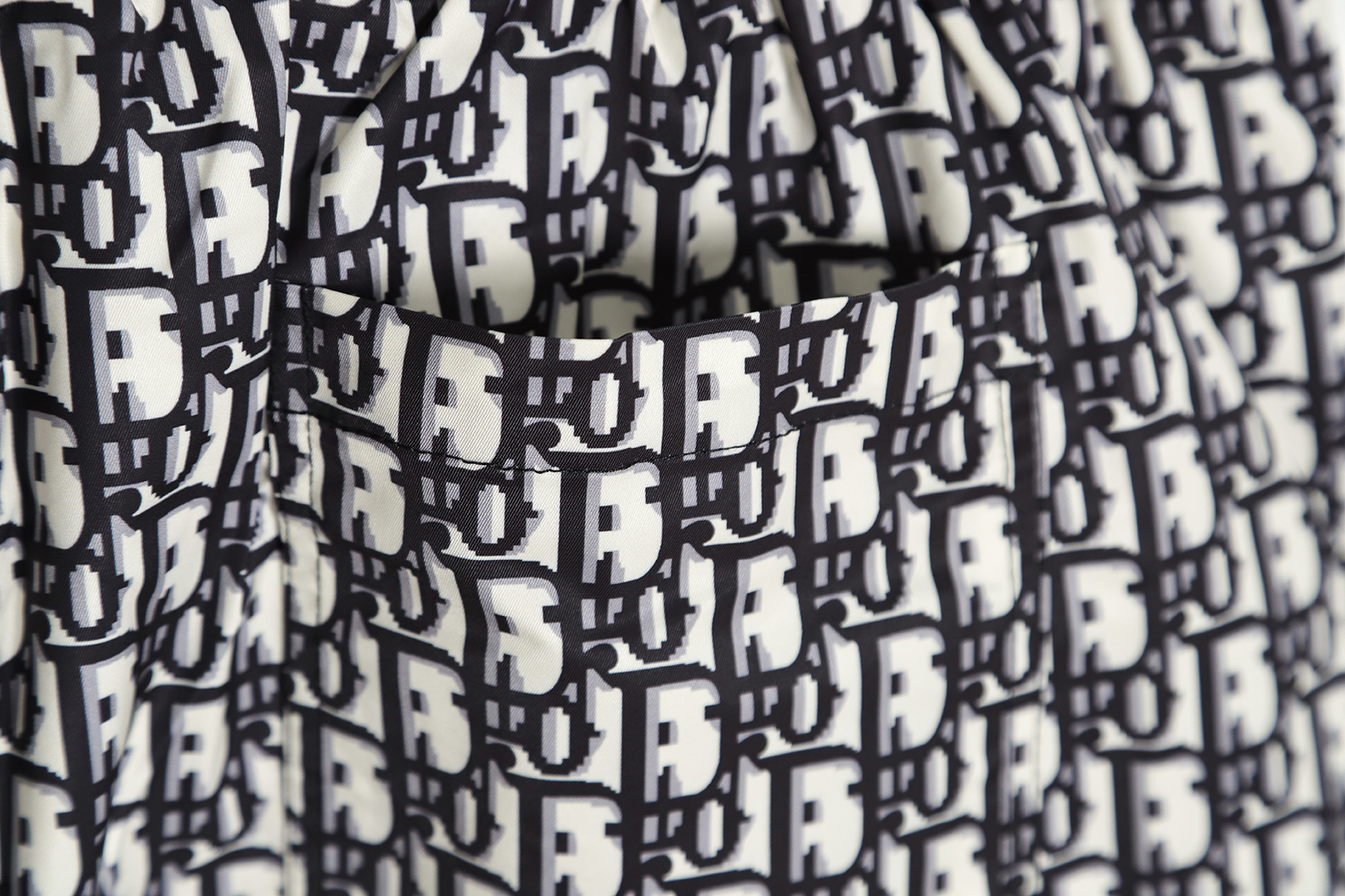 DIOR full print old flower beach shorts