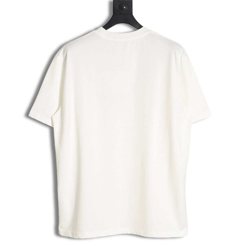 DIOR 23ss flocked gradient letter print short sleeves