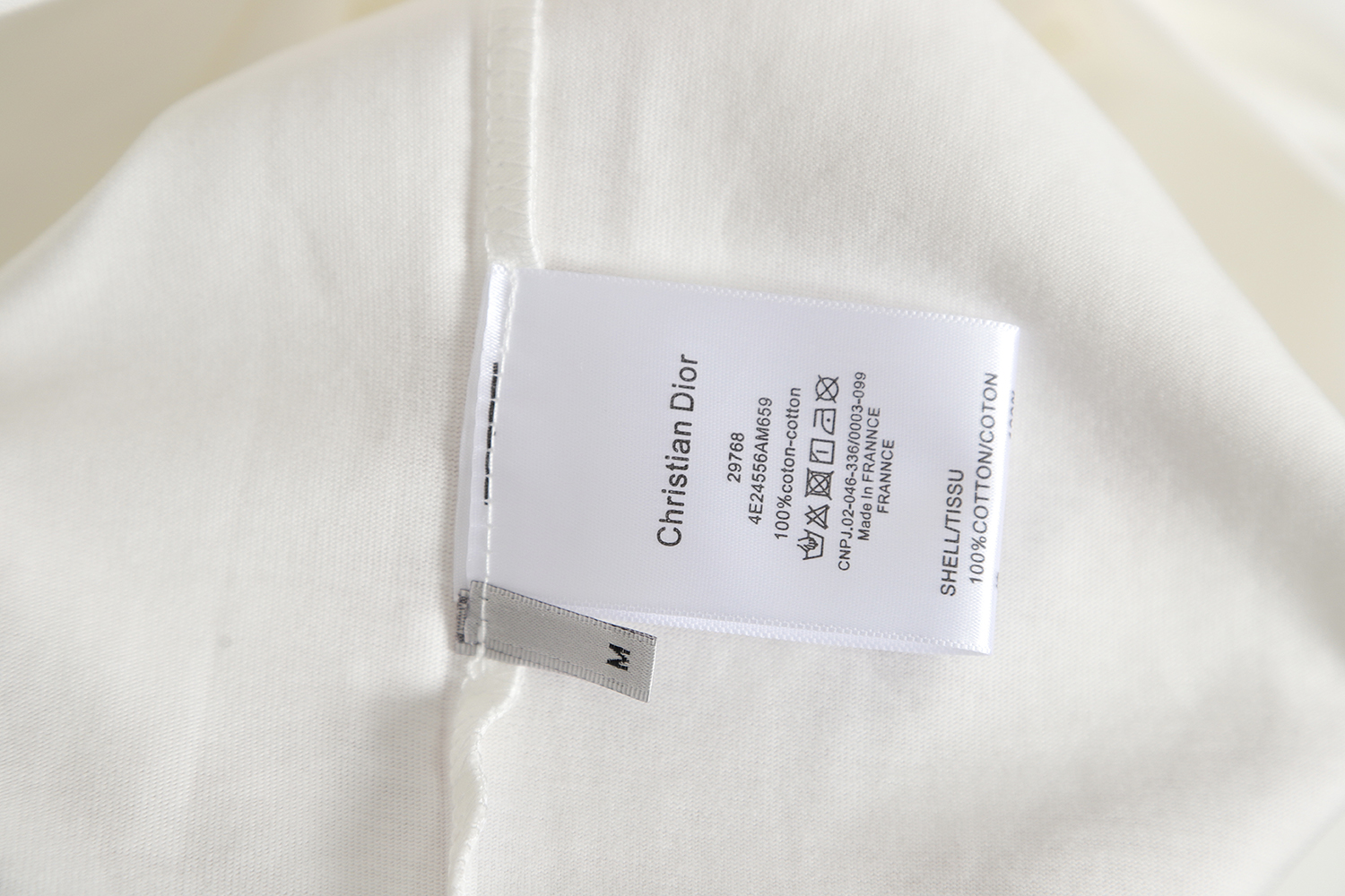 DIOR 23ss flocked gradient letter print short sleeves