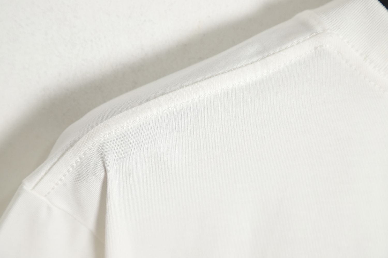 DIOR 23ss flocked gradient letter print short sleeves