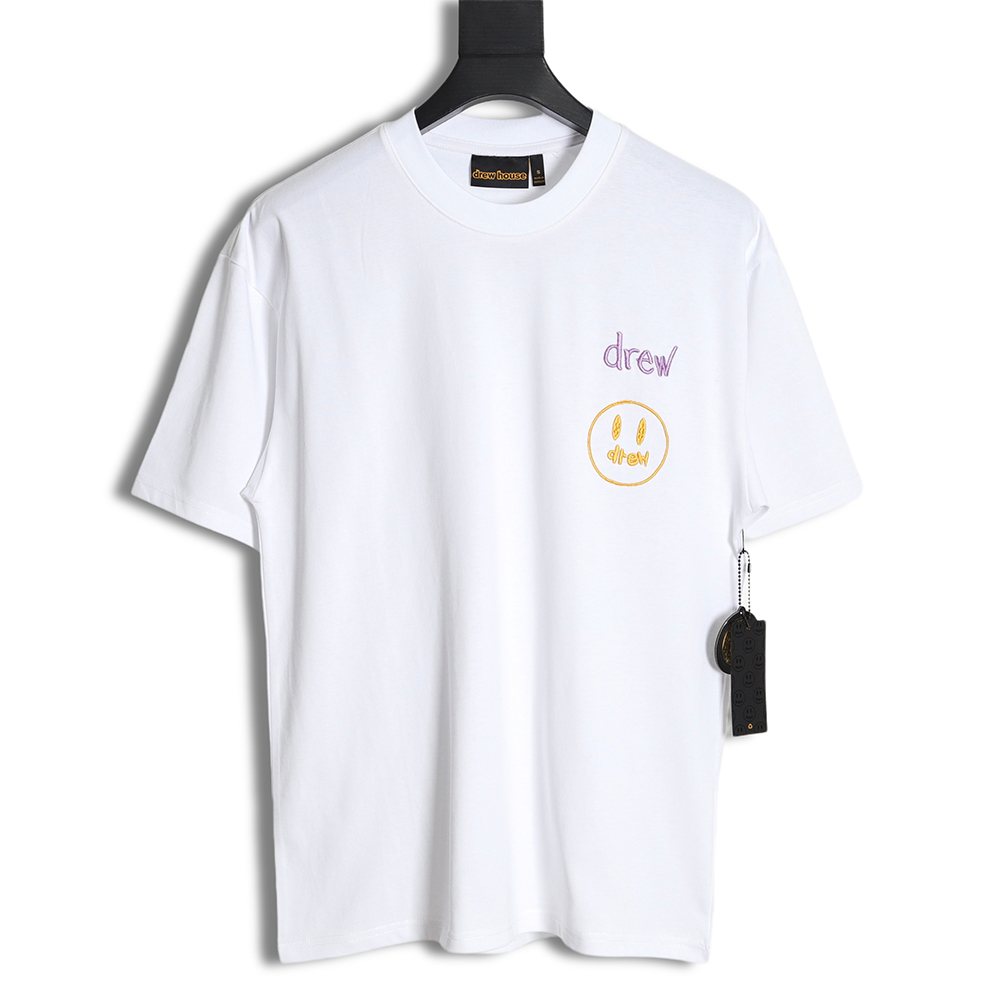 Drew House Smile Embroidered Short Sleeve T-Shirt