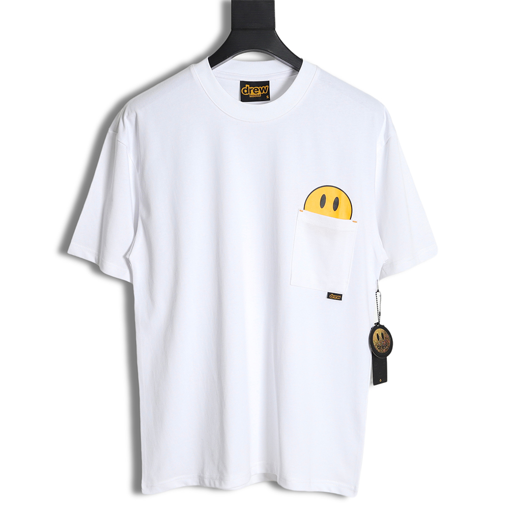 Drew house pocket print small logo smiley short sleeve T-shirt