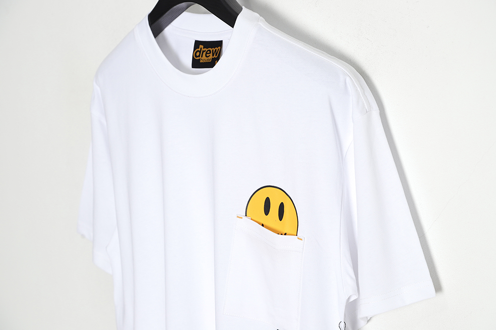 Drew house pocket print small logo smiley short sleeve T-shirt