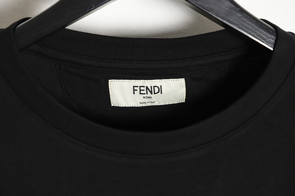 Fendi Lafayette Full Diamond Round Neck Short Sleeve