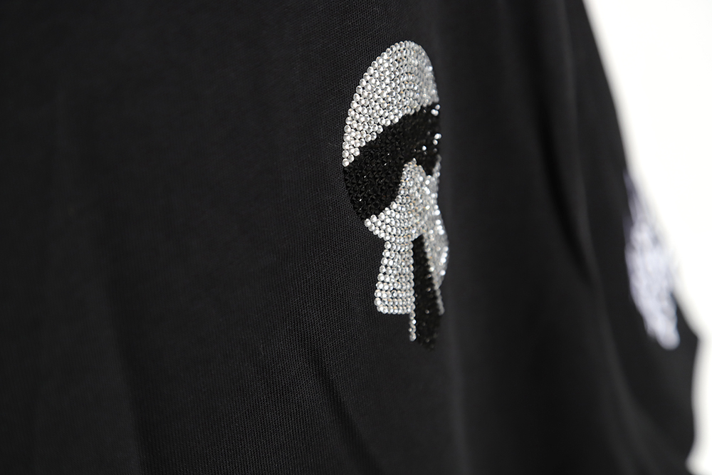 Fendi Lafayette Full Diamond Round Neck Short Sleeve