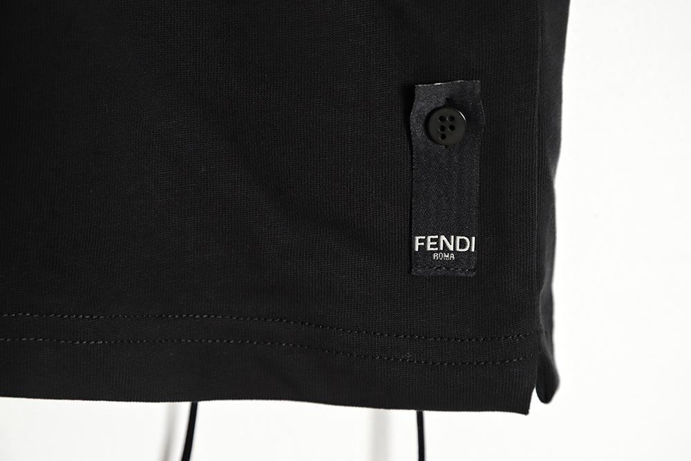 Fendi Lafayette Full Diamond Round Neck Short Sleeve