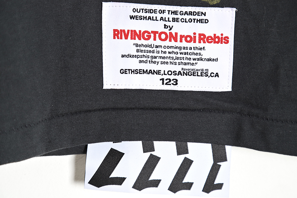 RRR123 x Fear OF God FOG joint king lightning short-sleeved T-shirt