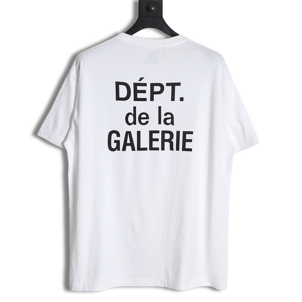 Gallery Dept GD Old three-line letter short-sleeved T-shirt