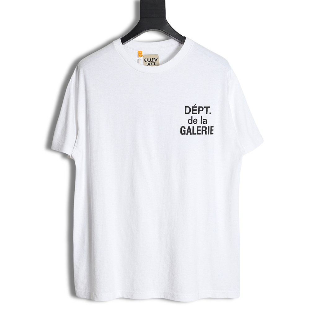 Gallery Dept GD Old three-line letter short-sleeved T-shirt