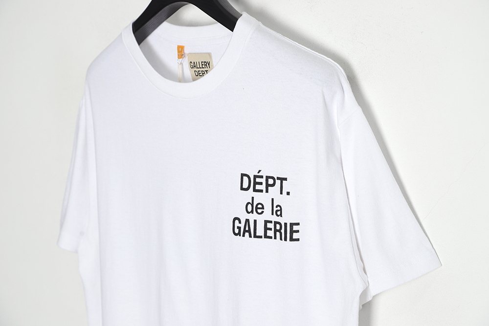 Gallery Dept GD Old three-line letter short-sleeved T-shirt