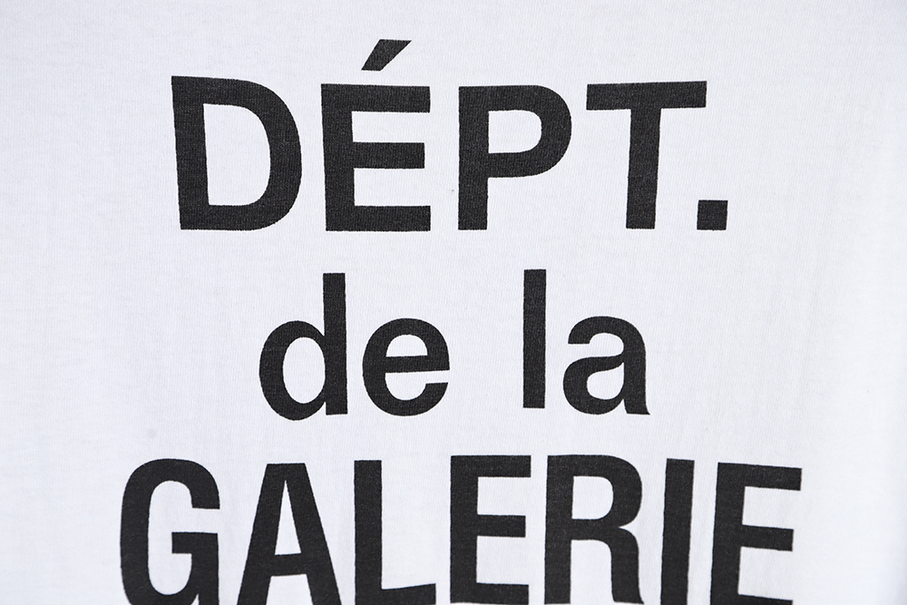Gallery Dept GD Old three-line letter short-sleeved T-shirt