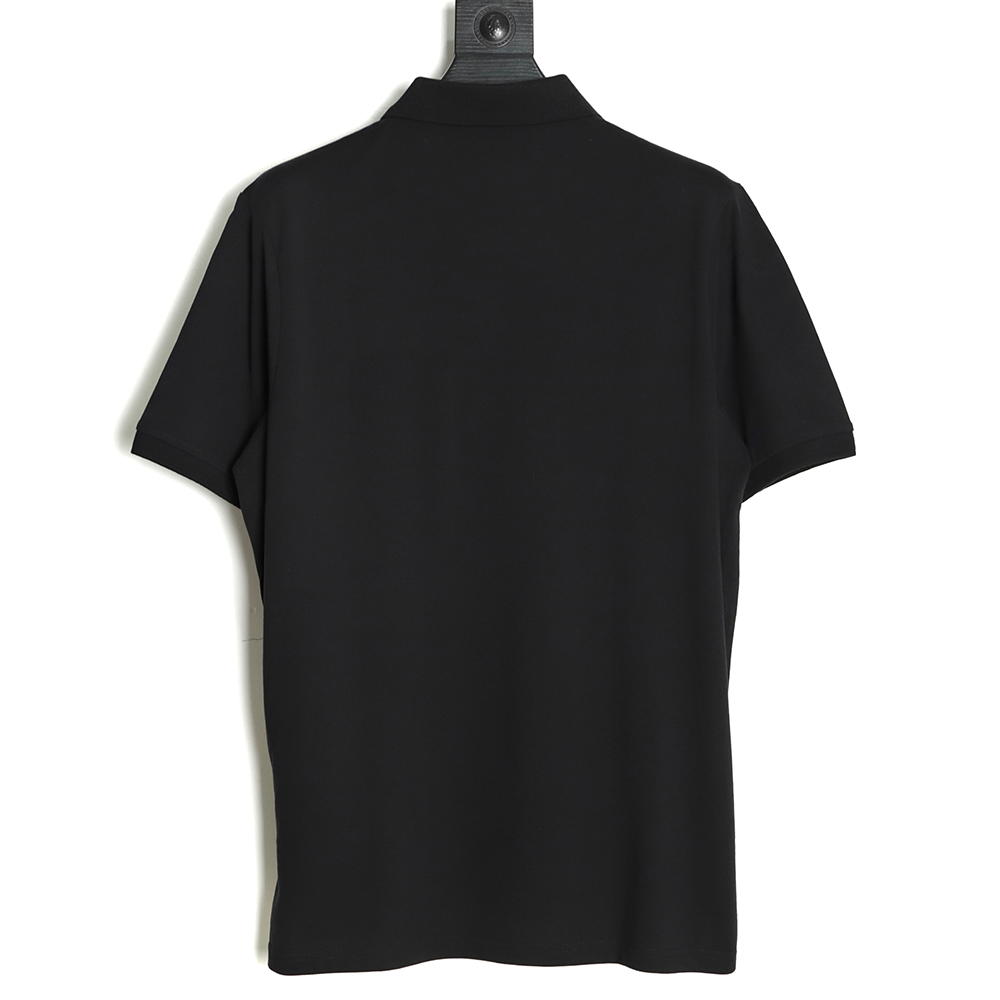 Prada 22ss triangle logo nylon stitching Polo short sleeve