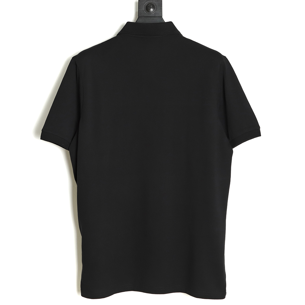 Prada 22ss triangle standard nylon stitching Polo short sleeve TSK1