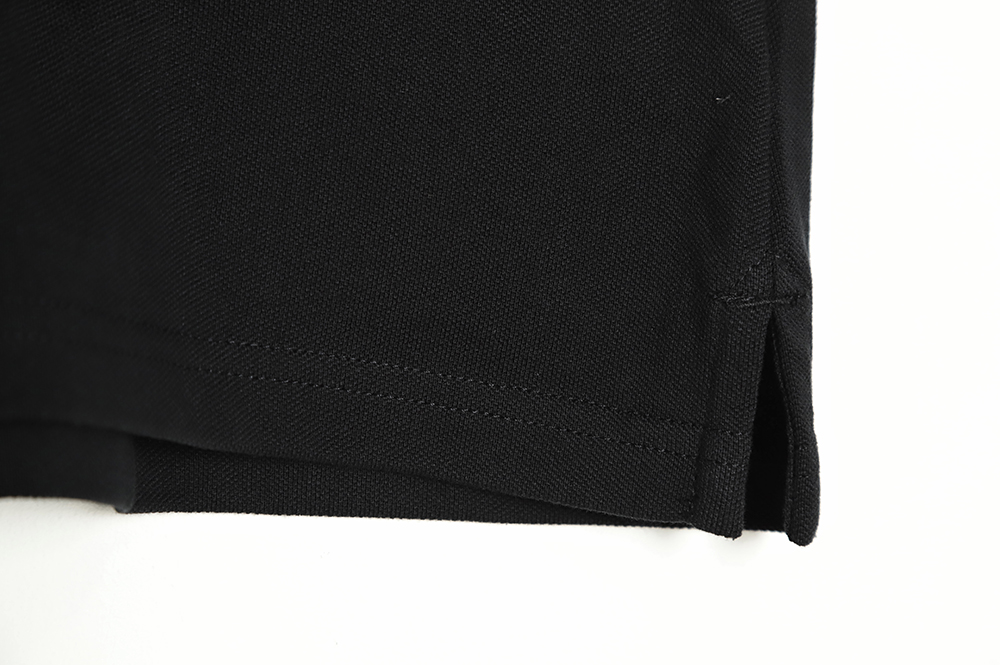 Prada 22ss triangle standard nylon stitching Polo short sleeve TSK1