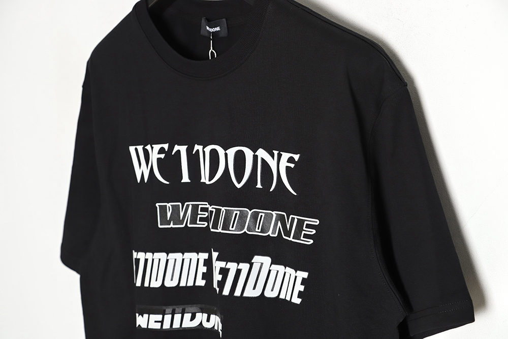 WE11 DONE 23SS Love bullet screen short-sleeved T-shirt TSK1
