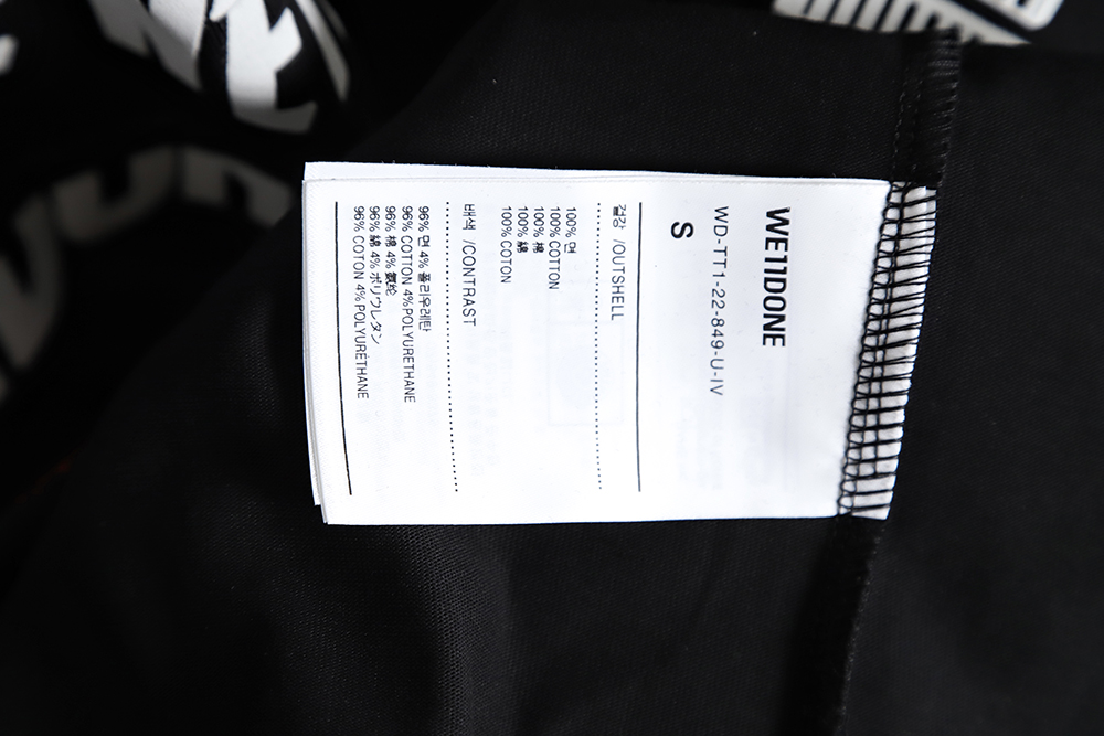 WE11 DONE 23SS Love bullet screen short-sleeved T-shirt TSK1