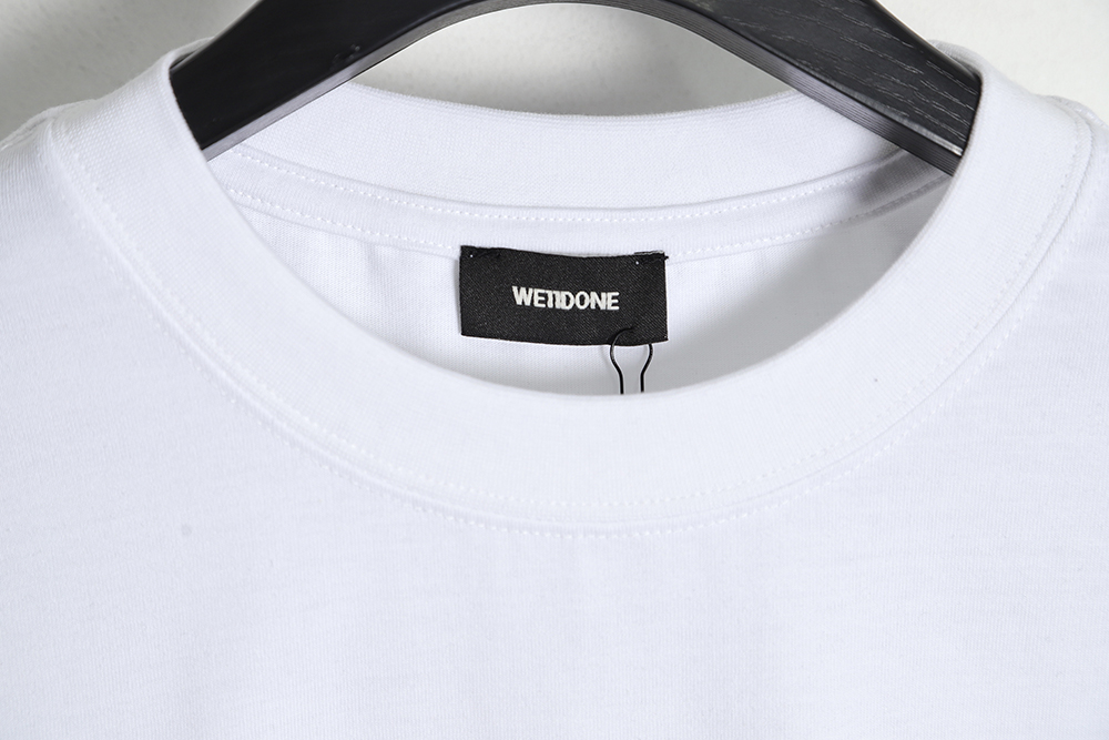 WE11 DONE bullet hell letter print short-sleeved T-shirt