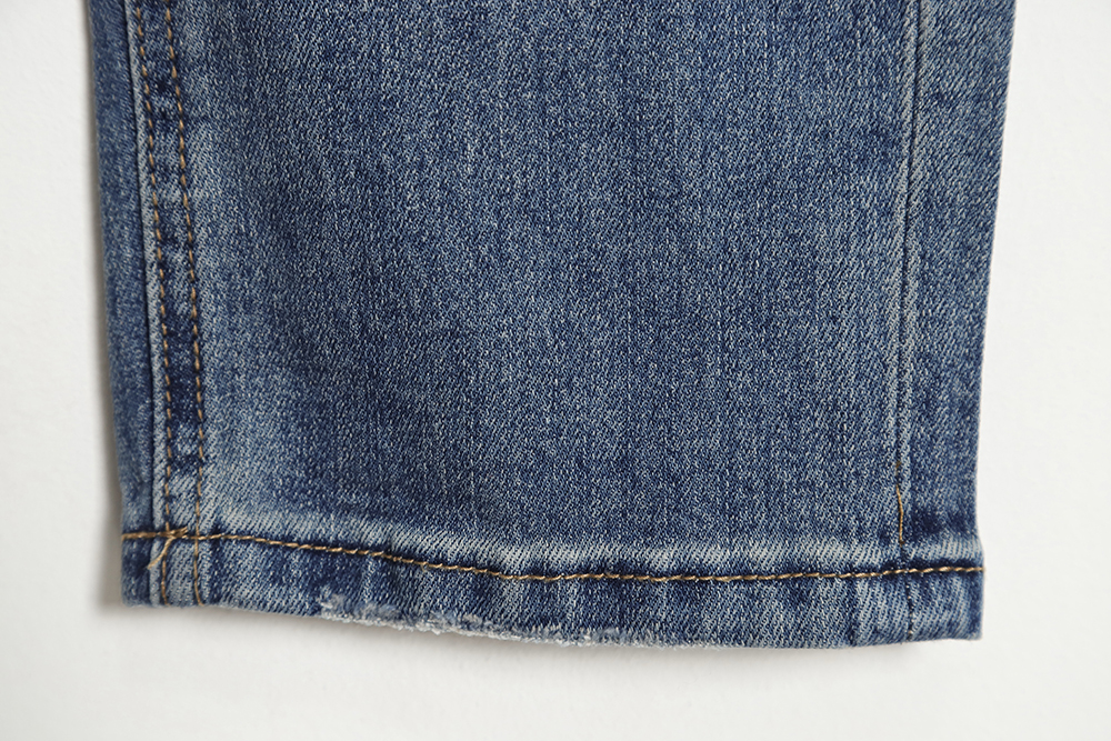 FENDI Monsters embroidered denim trousers
