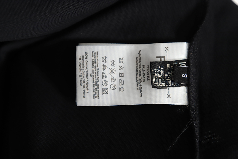 Fendi 23ss Chest Embroidered Bear Short Sleeve TSK1