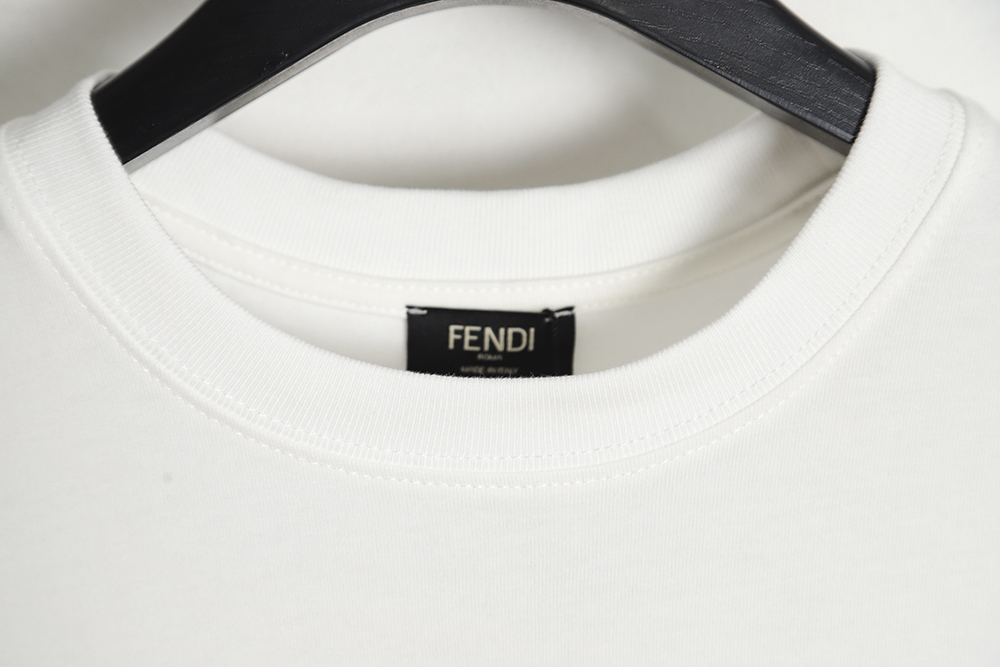 Fendi 23ss wool bear print short sleeves