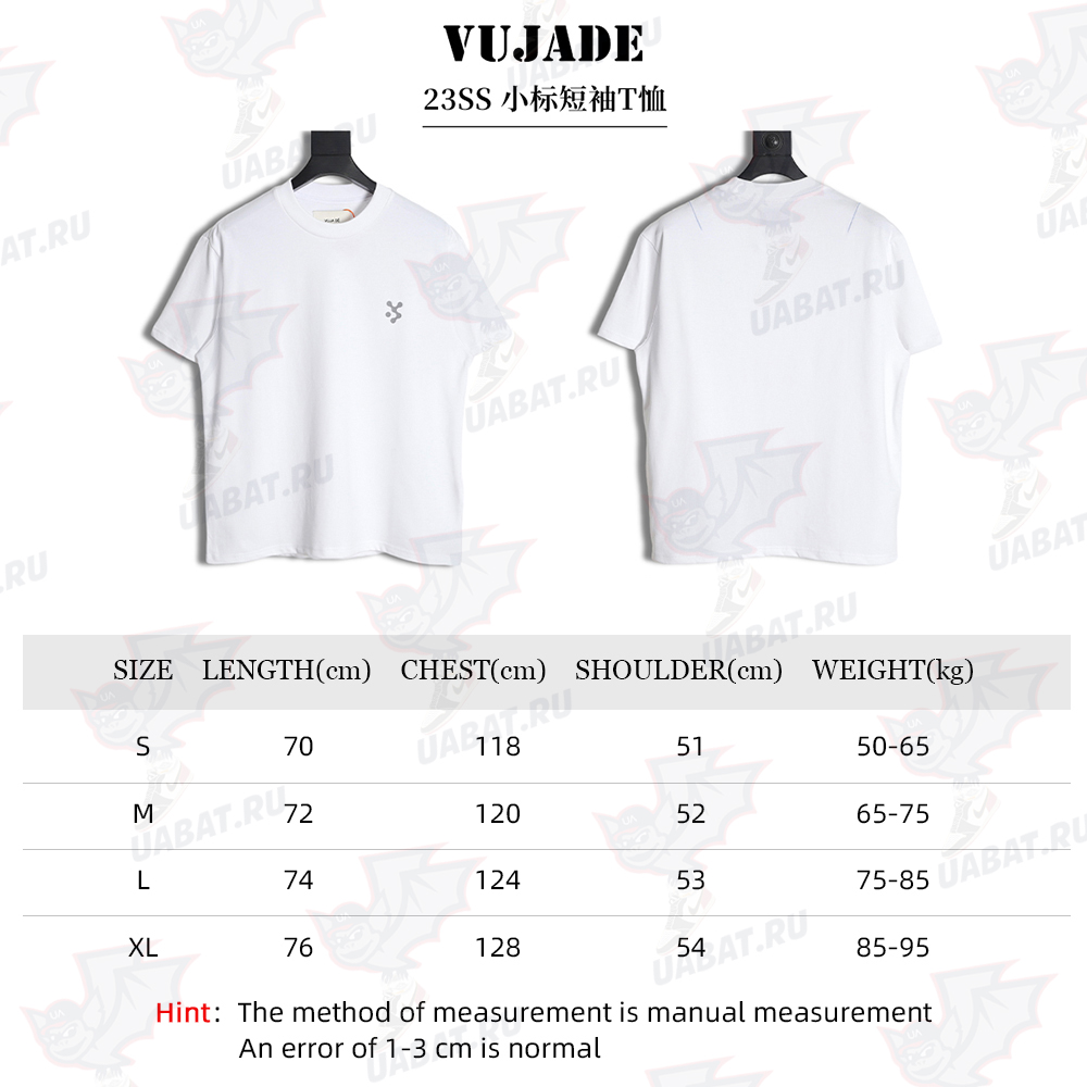 vujade 23SS small label short-sleeved T-shirt