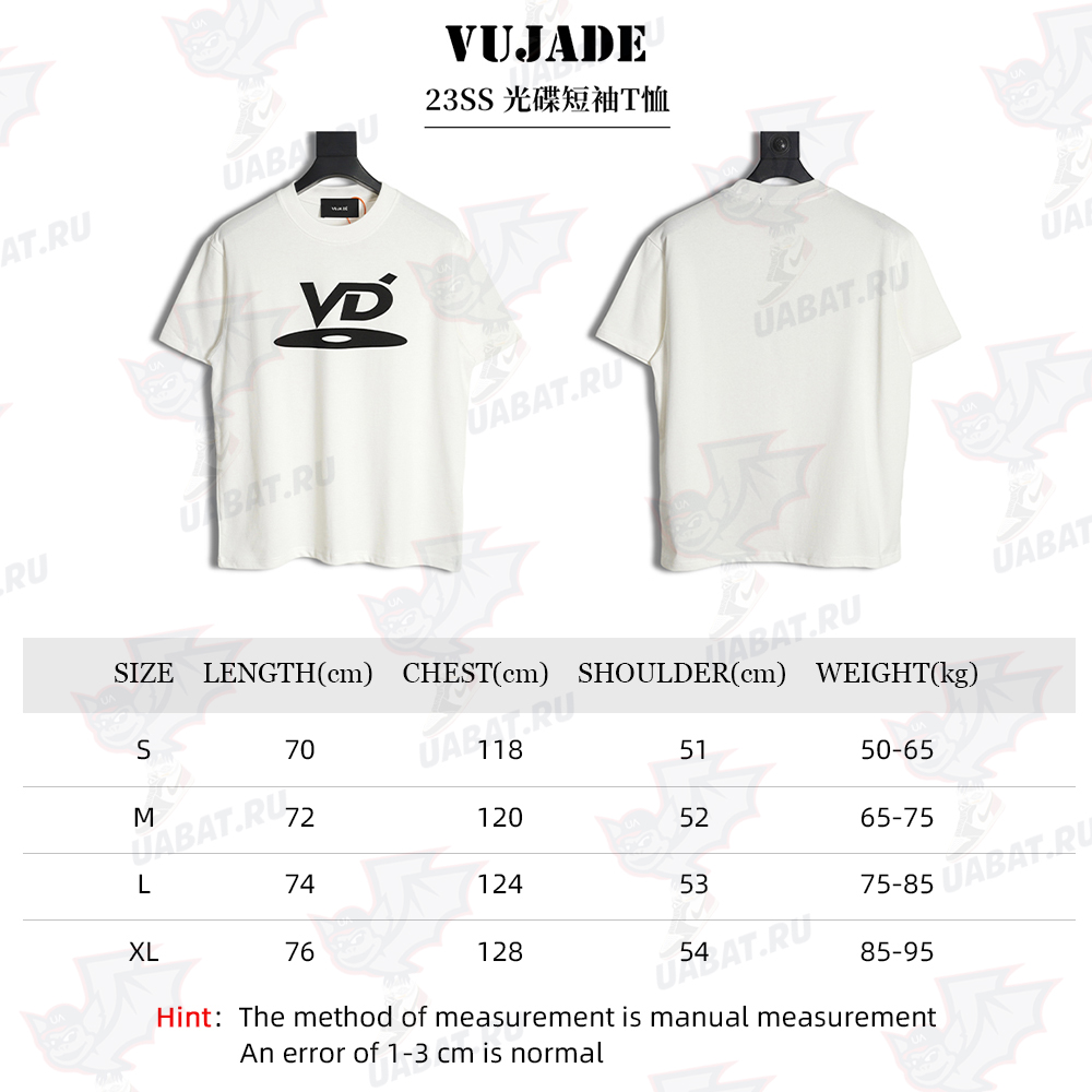 vujade 23SS CD short-sleeved T-shirt