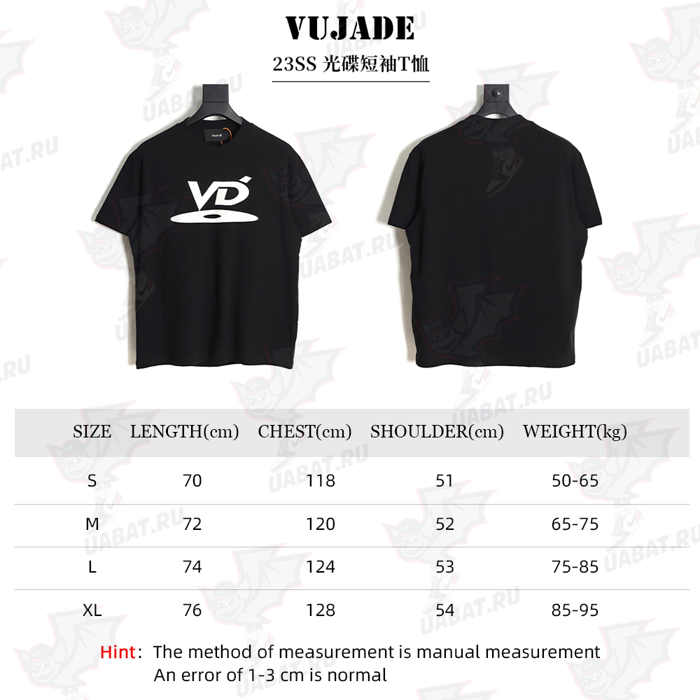 vujade 23SS CD short-sleeved T-shirt TSK1