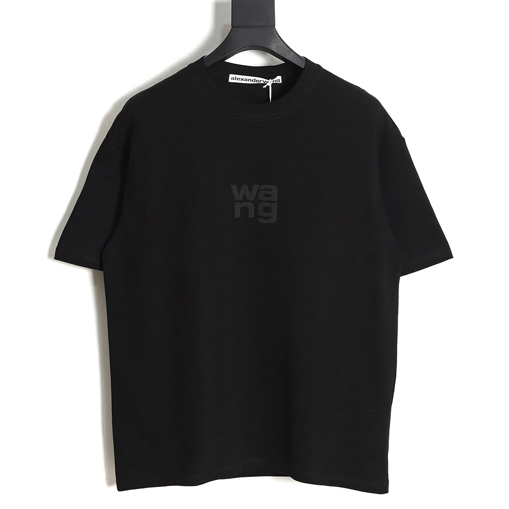 Alexander wang 23SS foam flag letter short-sleeved T-shirt TSK1