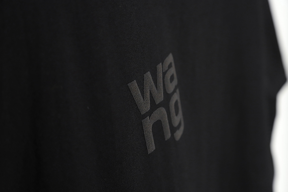 Alexander wang 23SS foam flag letter short-sleeved T-shirt TSK1