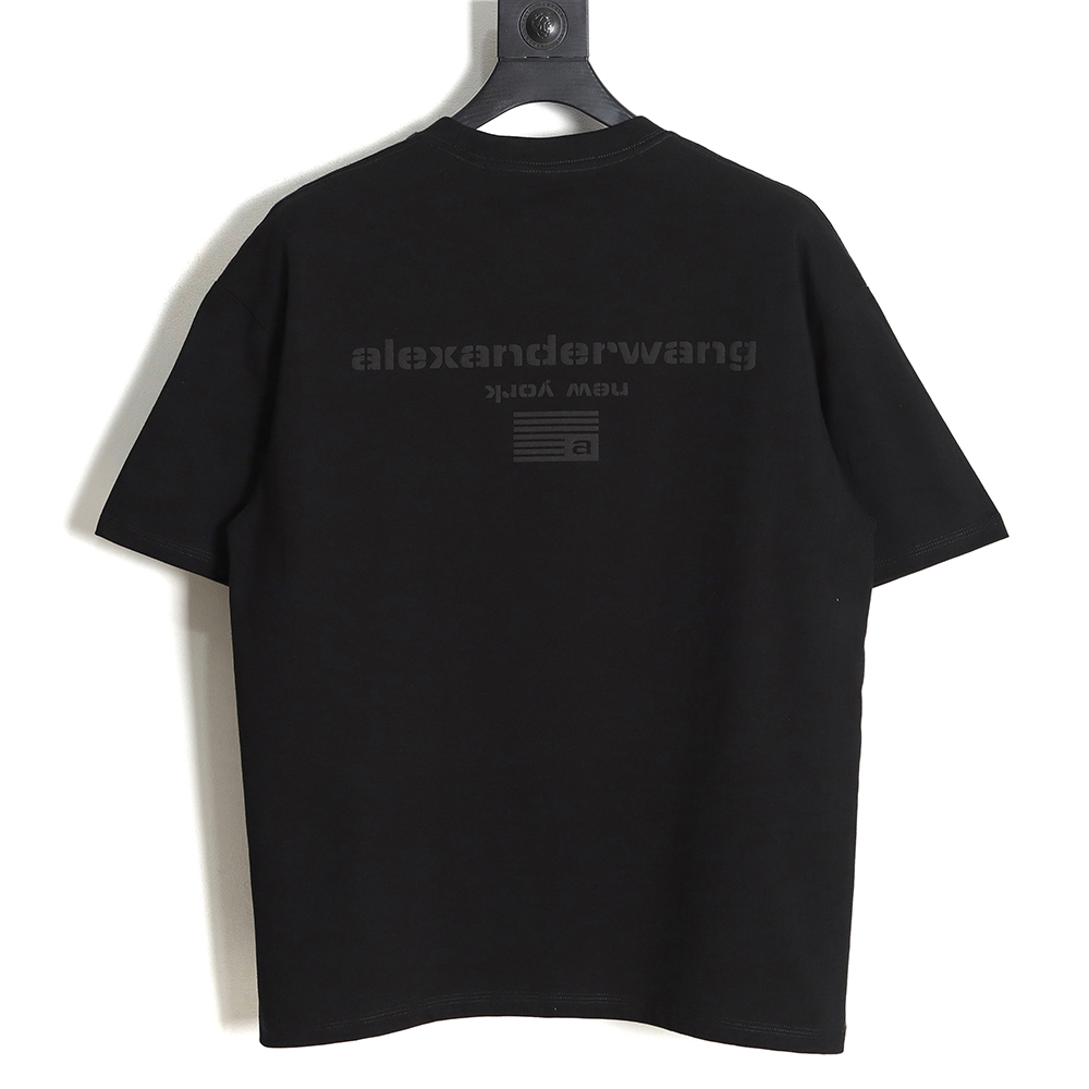 Alexander wang 23SS foam flag letter short-sleeved T-shirt TSK1