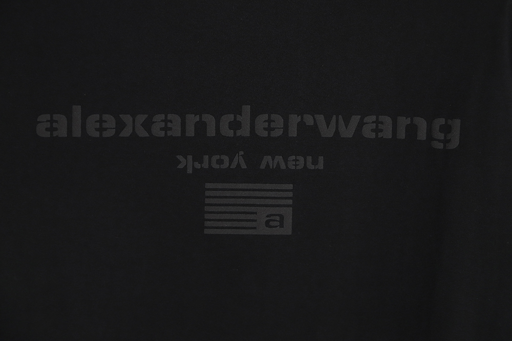 Alexander wang 23SS foam flag letter short-sleeved T-shirt TSK1