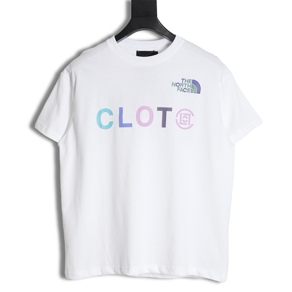 THE NORTH FACE x CLOT Guanxi same letter print short sleeve TSK1