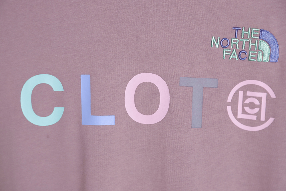 THE NORTH FACE x CLOT Guanxi same letter print short sleeve TSK2