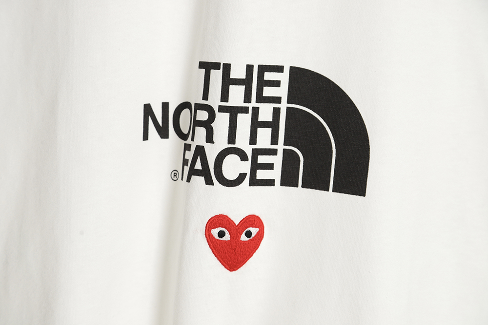 The North Face x CDG Play Rei Kawakubo Joint "olay together" Series Logo Short Sleeve