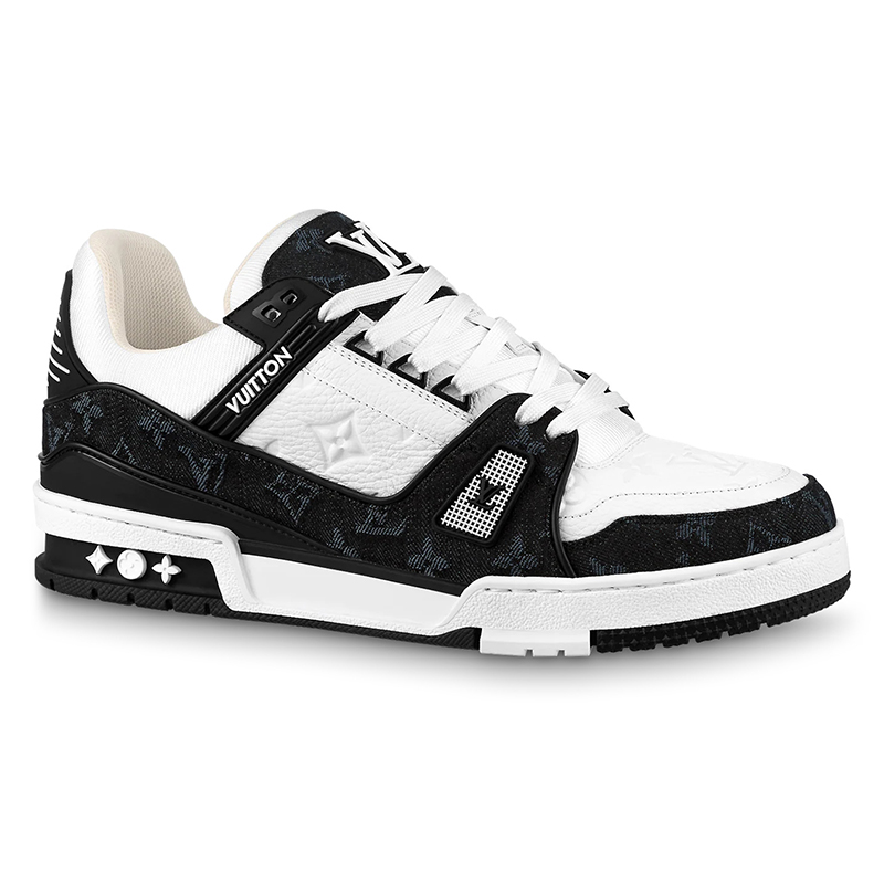 Louis Vuitton Trainer White Black,LOUIS VUITTON Sneakers