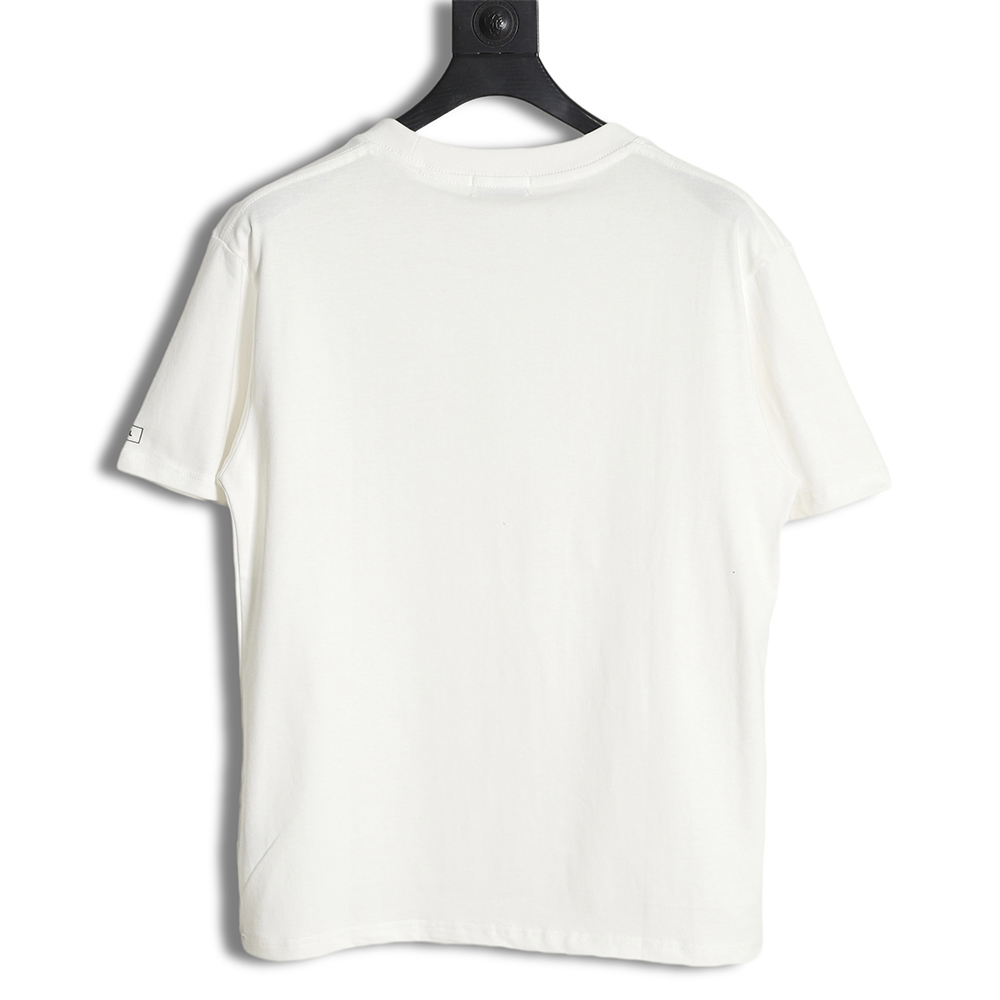 CHANEL 21ss small logo embroidery short-sleeved T-shirt