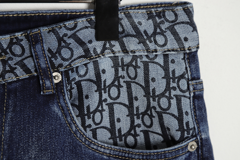 DIOR Pocket all over print LOGO jeans
