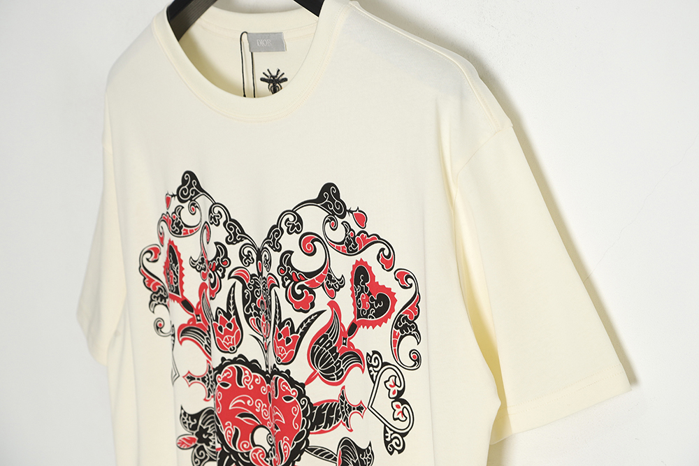 DIOR Valentine's Day limited love logo short sleeves