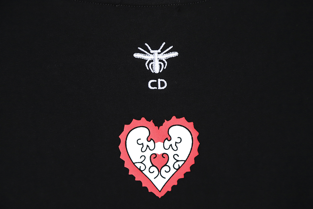 DIOR Valentine's Day limited love logo short sleeve TSK1