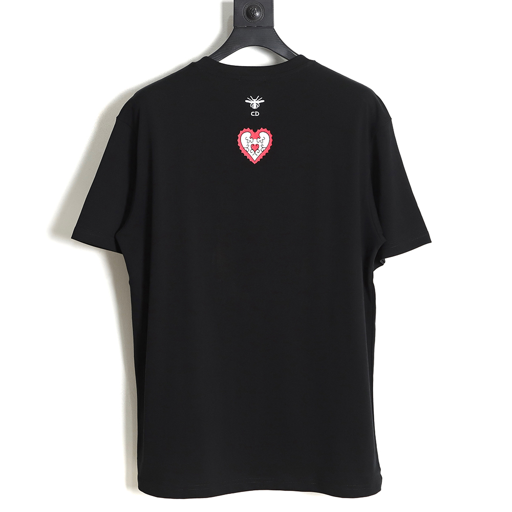 DIOR Valentine's Day limited love logo short sleeve TSK1