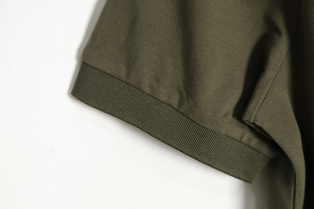 DIOR front and rear patch letter round neck POLO shirt