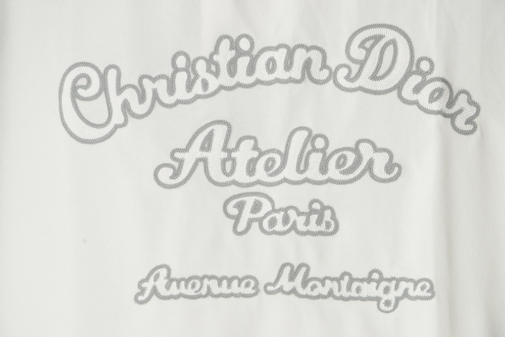 DIOR front and rear patch letter round neck POLO shirt TSK1