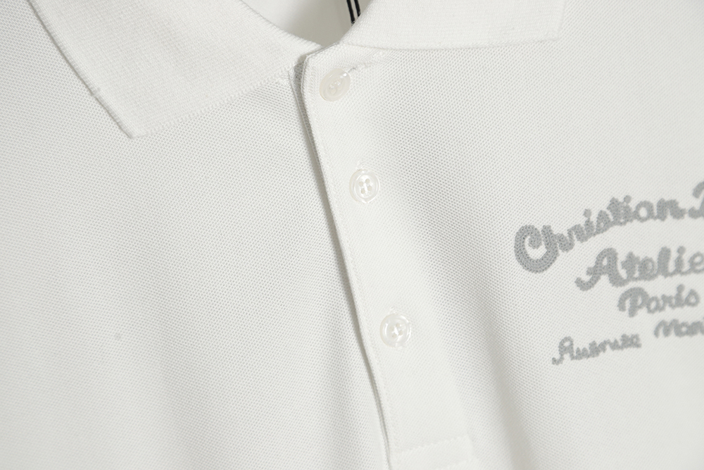 DIOR front and rear patch letter round neck POLO shirt TSK1