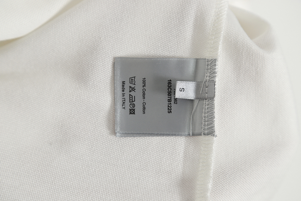 DIOR front and rear patch letter round neck POLO shirt TSK1
