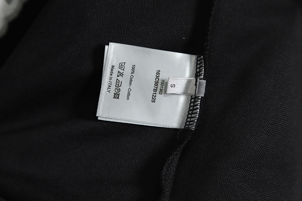 DIOR front and rear patch letter round neck POLO shirt TSK2
