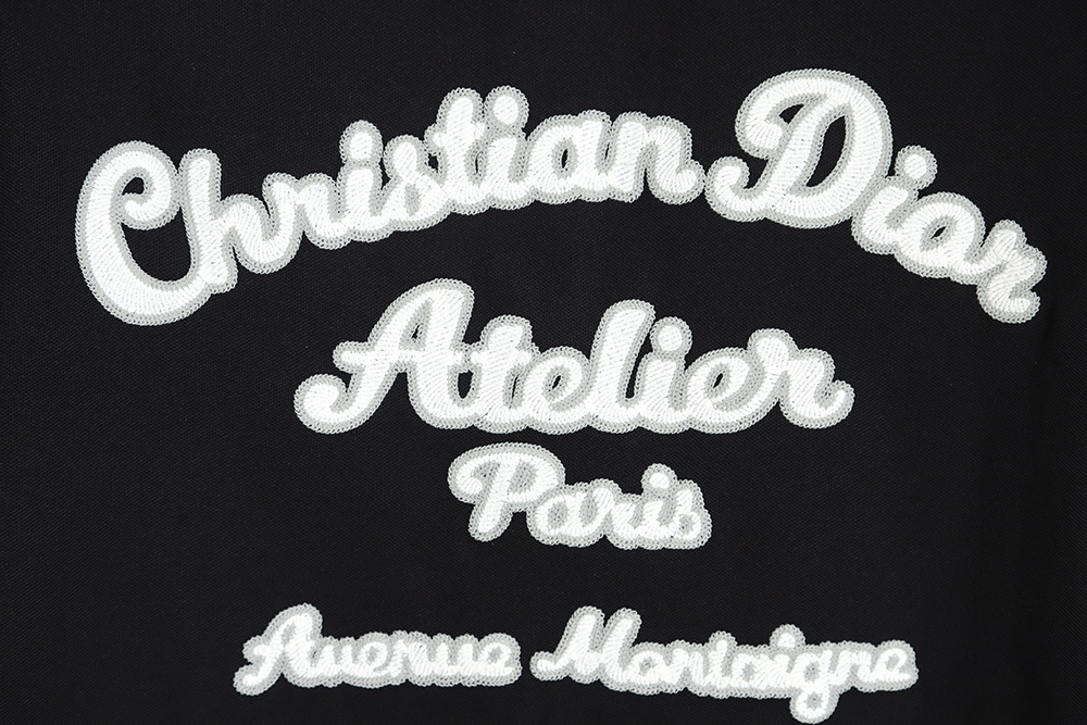DIOR front and rear patch letter round neck POLO shirt TSK2